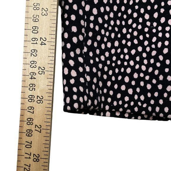 Talbots Petites Hampshire Ankle Pants Black Pink Dots Women's 14p Pre-owned - Picture 11 of 11